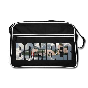 Bomber B-25 Mitchell - Retro Bag - black/white - Front