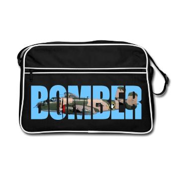 Bomber B-25 Mitchell - Retro Bag - black/white - Front