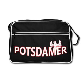 POTSDAMer - Sac Retro - noir/blanc - Devant