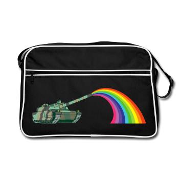 Peace chariot - Retro Bag - black/white - Front