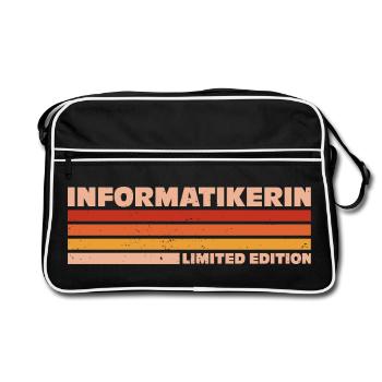 Computer Scientist Computer Scientist Programmer - Retro Bag - black/white - Front
