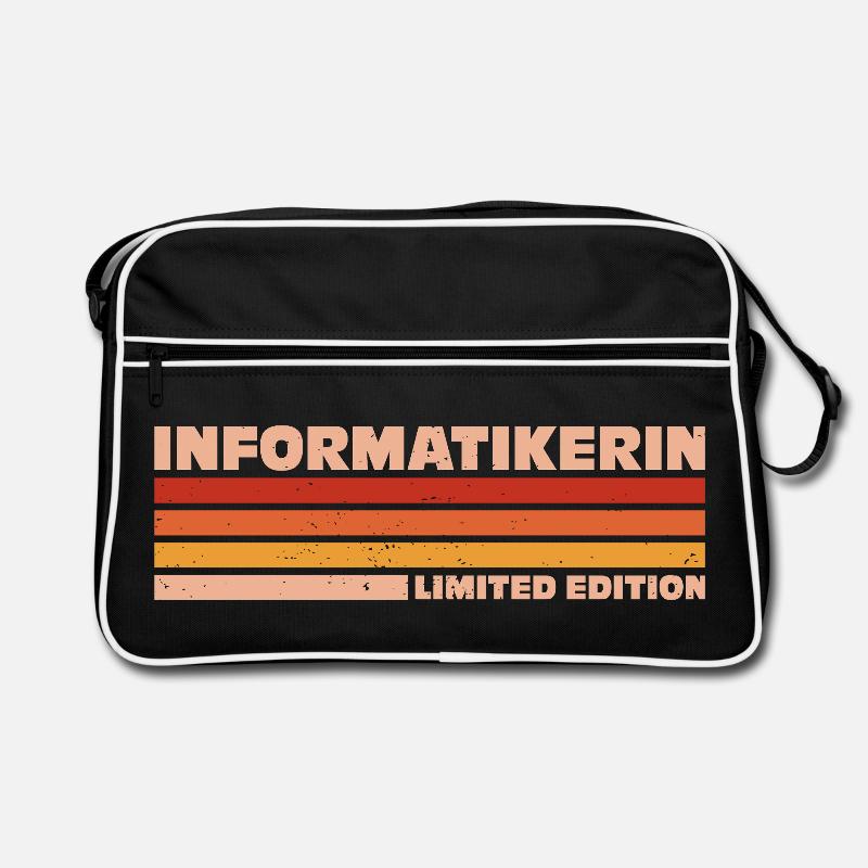 Informatikerin Informatiker Programmiererin Retro Tasche