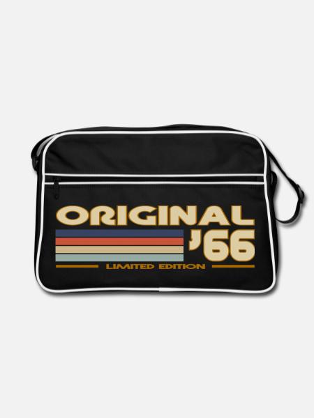 1966 - Retro Tasche - Schwarz/Weiß