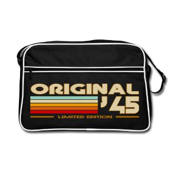 1945 - Retro Bag - black/white - Front