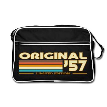 Rétro Stripes 70s Original57 - Sac Retro - noir/blanc - Devant
