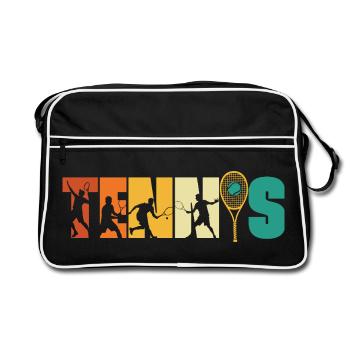 Style de jeu vintage rétro - Sac Retro - noir/blanc - Devant