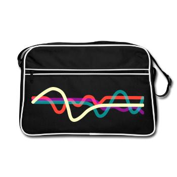 Lignes - Sac Retro - noir/blanc - Devant