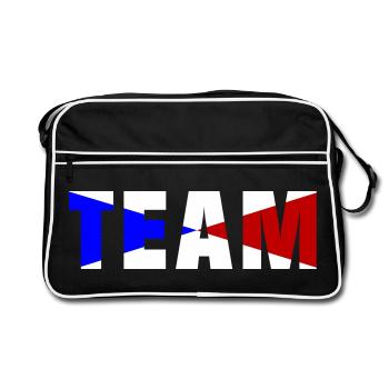 Équipe de France - Sac Retro - noir/blanc - Devant