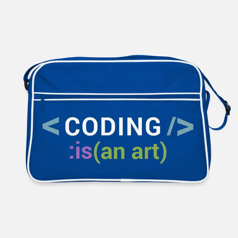 Programmieren ist eine Kunst Retro Tasche