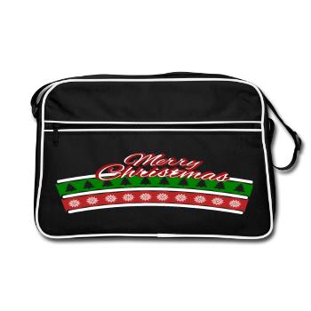 Noël moche Design Noël - Sac Retro - noir/blanc - Devant