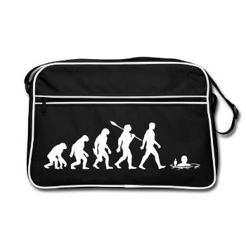 Evolution - Ice baths - Winter bathing - Ice bathing - Retro Bag - black/white - Front