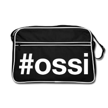Hashtag OSSI Allemagne de l’Est - Sac Retro - noir/blanc - Devant