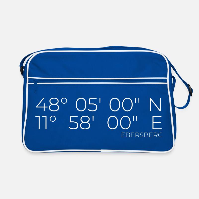 Coordinates Ebersberg, Bavaria Retro Bag