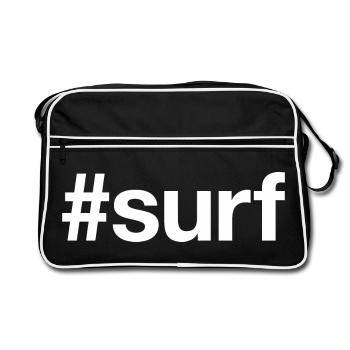 SURF Surfer Planche de surf - Sac Retro - noir/blanc - Devant