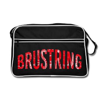 Stuttgart Brustring - Retro Tasche - Schwarz/Weiß - Vorne