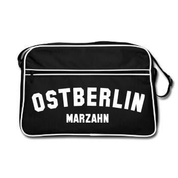 MARZAHN Berlin-Est - Sac Retro - noir/blanc - Devant