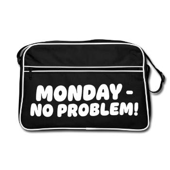 Lundi sans problèmes Design - Sac Retro - noir/blanc - Devant