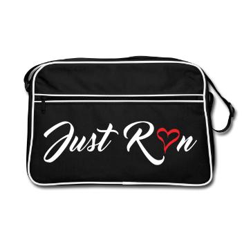 Cours juste - Sac Retro - noir/blanc - Devant