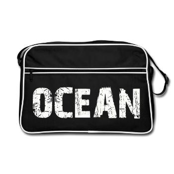 Ocean - Retro Bag - black/white - Front