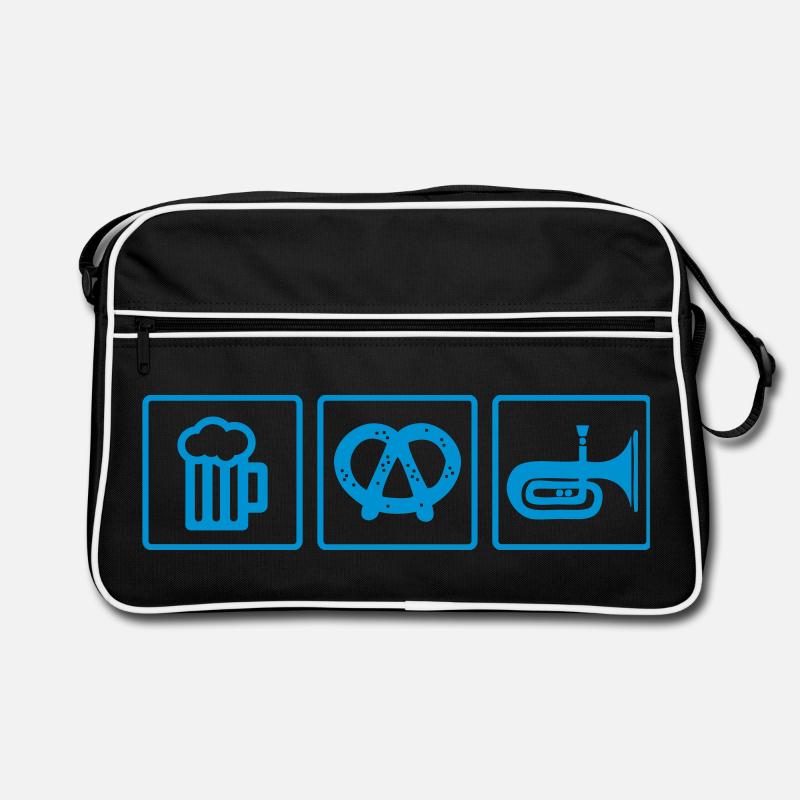 blasmusik bier Retro Tasche