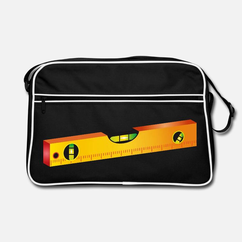Wasserwaage,Richtwaage oder Maurerwaage Retro Tasche