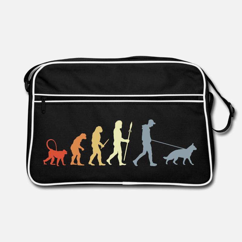 German Shepherd Owner Evolution Retro Tasche