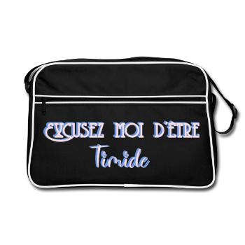 Pour les timides - Sac Retro - noir/blanc - Devant