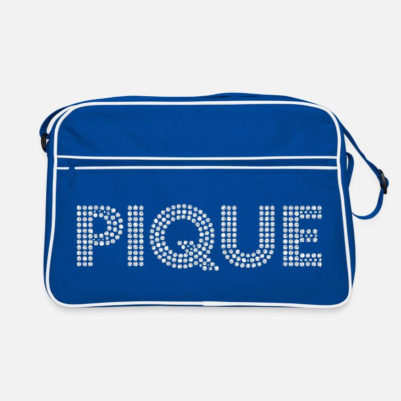 Lettrage point-piqué Sac Retro