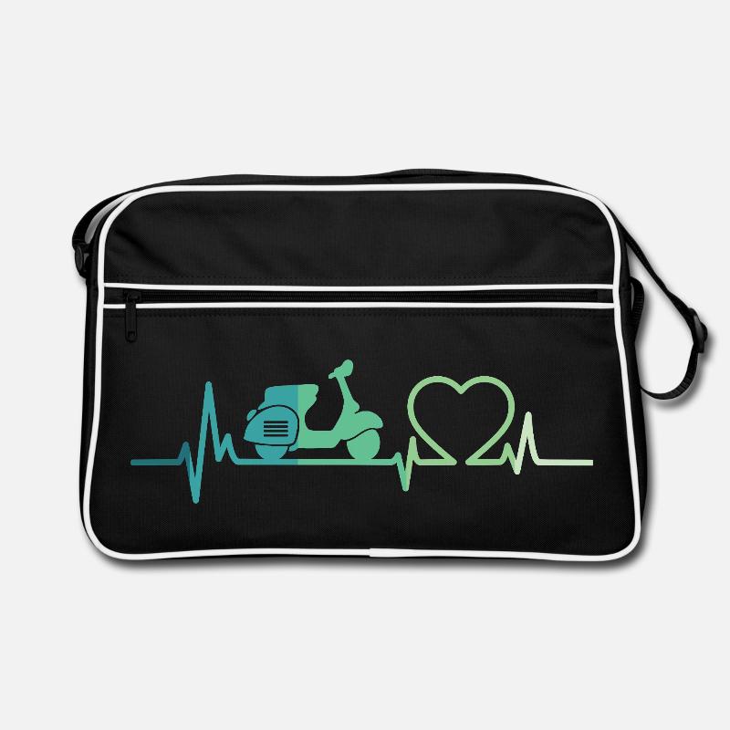 Heartbeat Roller Motor Roller Retro Tasche