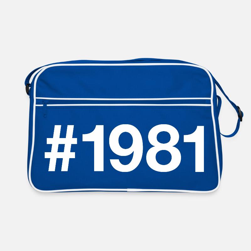 1981 Hashtag 45e anniversaire 45 ans Sac Retro