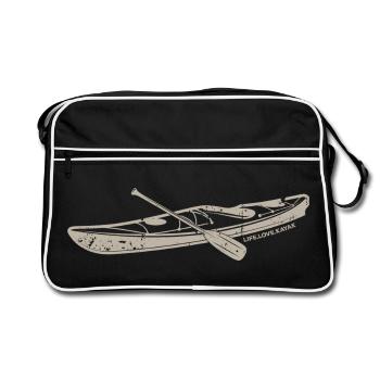 Let Love Win Kayak Print - Sac Retro - noir/blanc - Devant