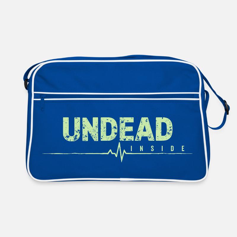 Undead Inside Zombie Saying Retro Bag
