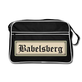 Babelsberg - Sac Retro - noir/blanc - Devant