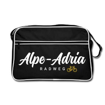 Piste cyclable de l’Alpe Adria - Sac Retro - noir/blanc - Devant