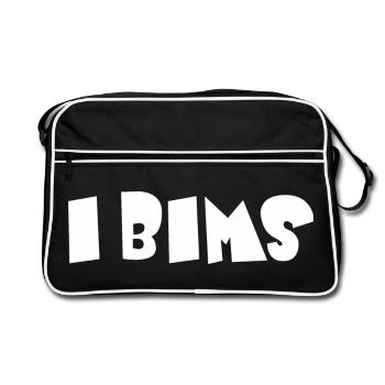 I Pumice – Funny Slang Motif - Retro Bag - black/white - Front