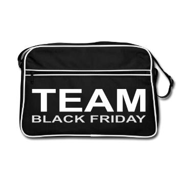 Team black friday - Retro Bag - black/white - Front