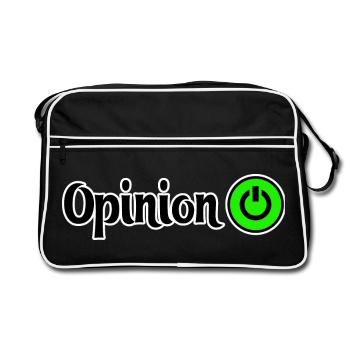 Graphismes de conception de puissance opiniâtres - Sac Retro - noir/blanc - Devant