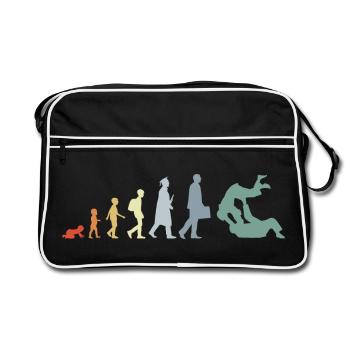 Vintage Judo Evolution - Sac Retro - noir/blanc - Devant