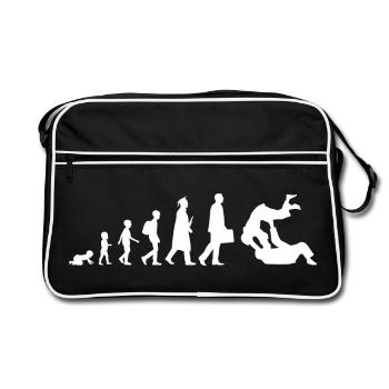 Évolution du judo - Sac Retro - noir/blanc - Devant