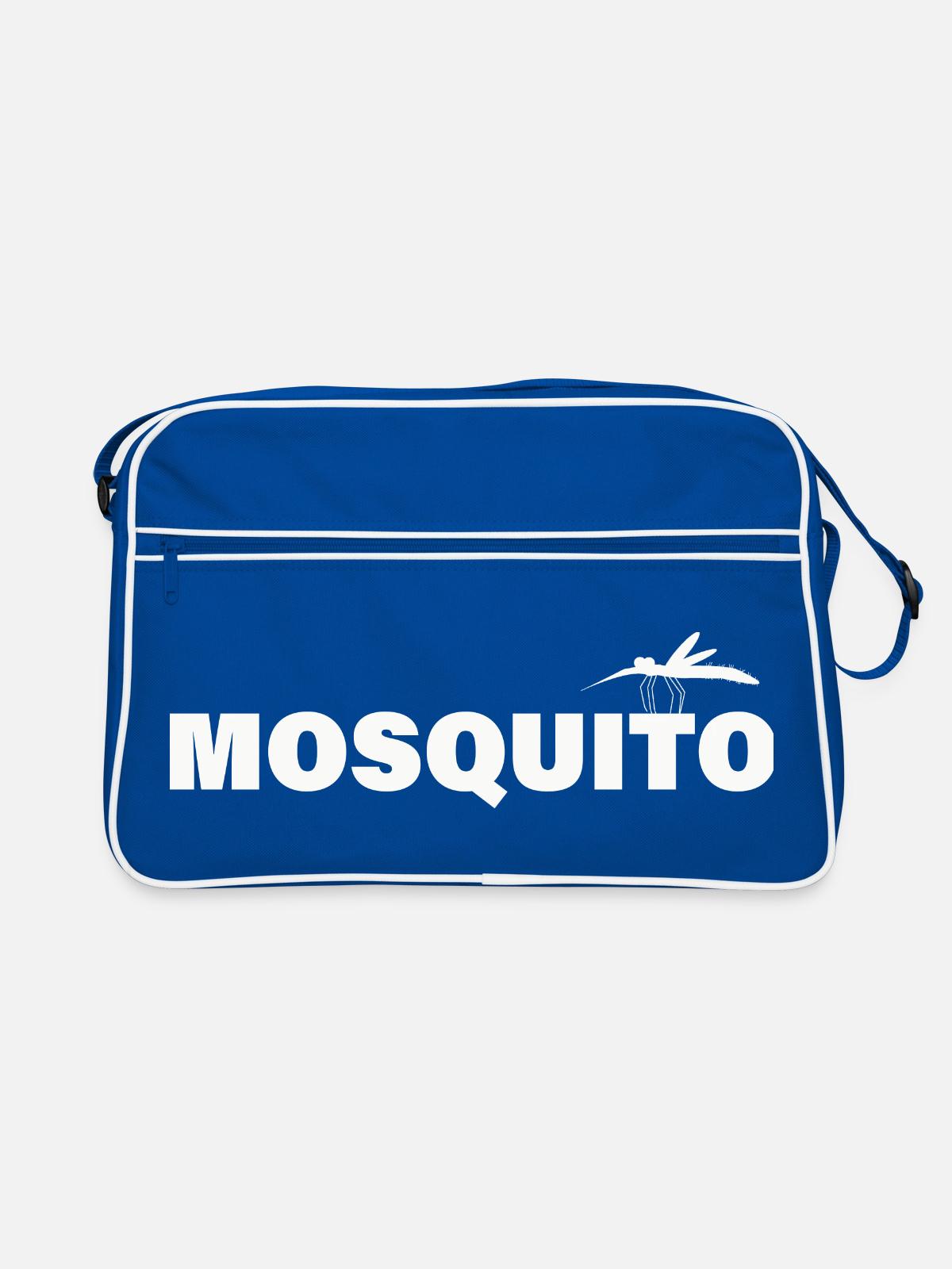MOSQUITO - Retro Bag - blue/white - Front