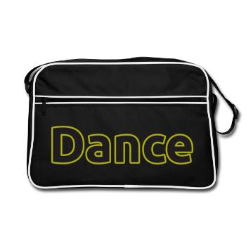 Dance - Retro Tasche - Schwarz/Weiß - Vorne
