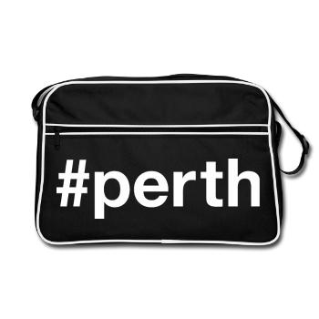 PERTH, Australia, Australia - Retro Bag - black/white - Front