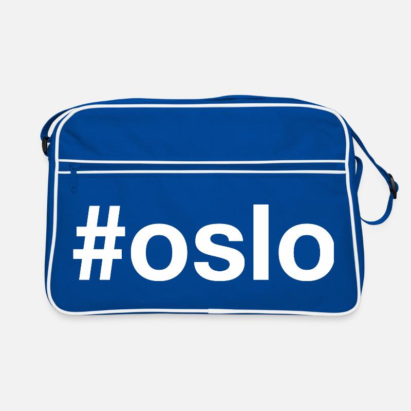 OSLO Norway Norwegen Hashtag Retro Bag