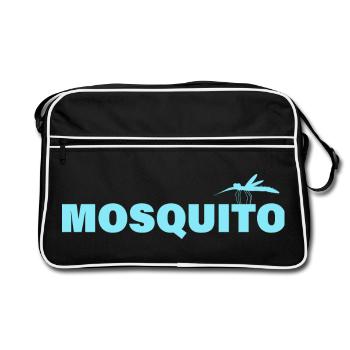 MOSQUITO - Retro Bag - black/white - Front