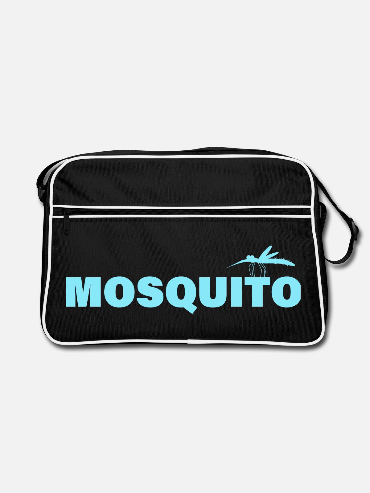 MOSQUITO - Retro Bag - black/white - Front