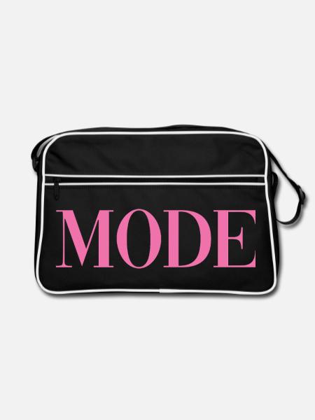 Fashion - Retro Bag - black/white - Front