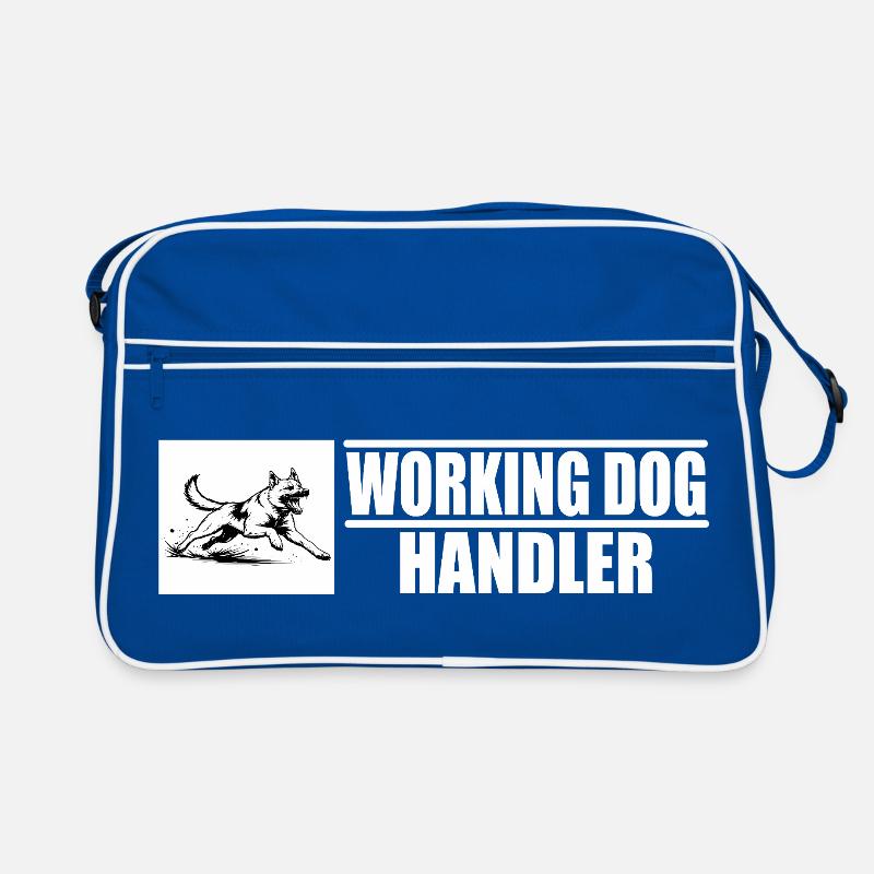 Working Dog Handler Motiv  Retro Tasche