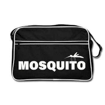 MOSQUITO - Retro Bag - black/white - Front