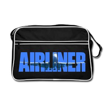 Avion Jumbo Jet - Sac Retro - noir/blanc - Devant