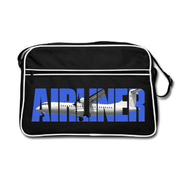 Airliner ATR 72-600 - Retro Bag - black/white - Front